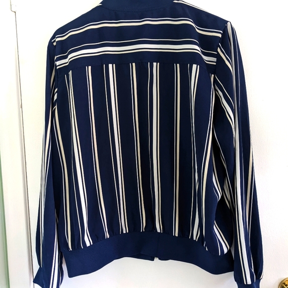 Striped Bomber Jacket - Picture 2 of 6